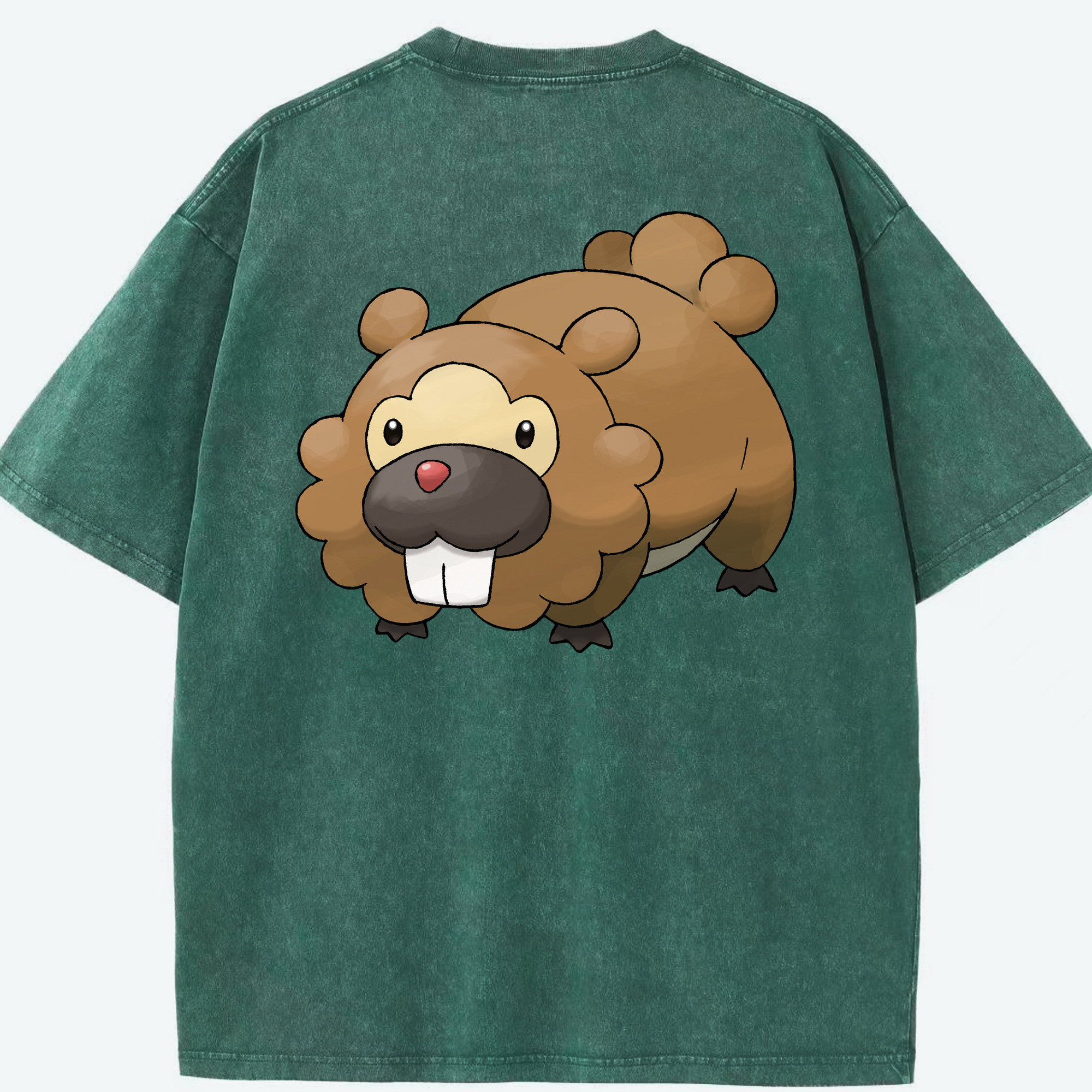 （画像用） ポケットモンスター Pokémon 綿100% ヴィンテージ風 半袖Tシャツ（背面プリント）